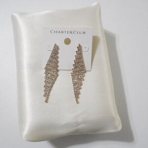 Charter Club Cubic Zirconia Dangle Drop Earrings